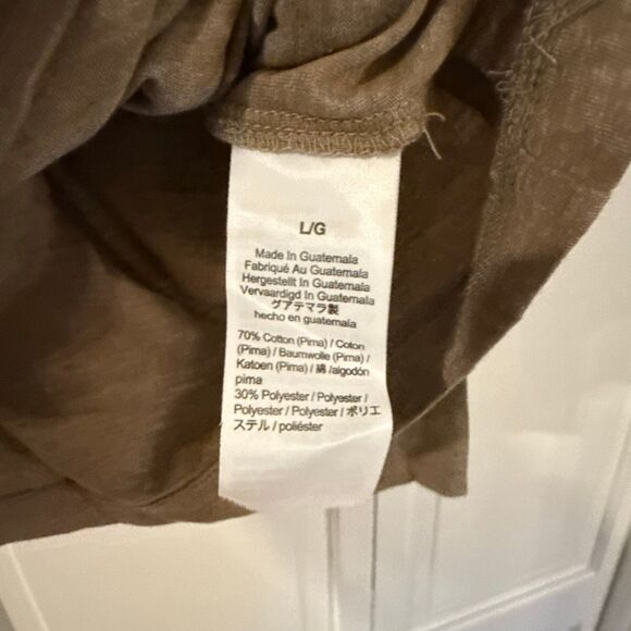 J.Crew heathered tan tissue turtleneck size large - Picture 6 of 11